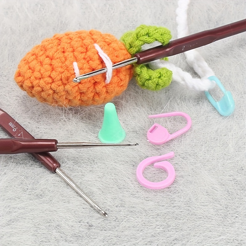 Multifunctional Plastic Handle Aluminum Crochet Hooks Knit - Temu