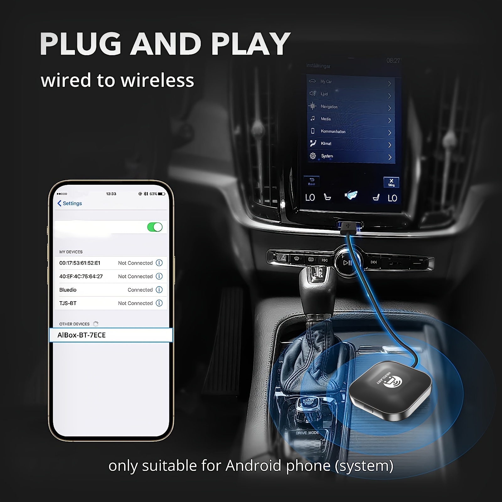 Wired Android Auto Wireless Android Auto - Mobile Phone Adapters