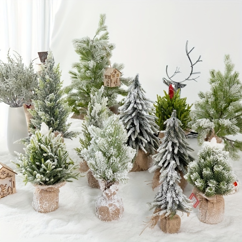 Mini Christmas Tree Miniature Artificial Christmas Tree - Temu