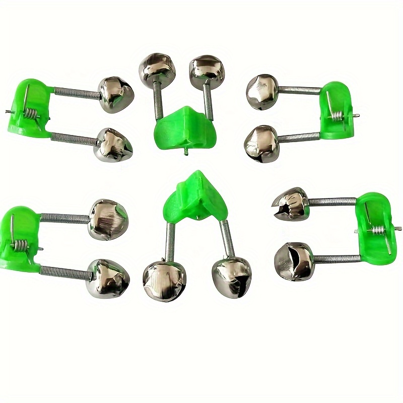 10pcs Fishing Bell Clips For Rods, Fishing Bite Alarm Indicator With Dual  Alert Bells, Fishing Accessories