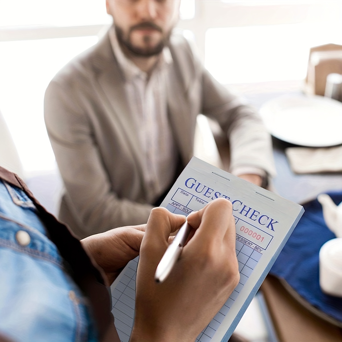 Guest Checks For Servers Note Pads With Carbonless Copy - Temu