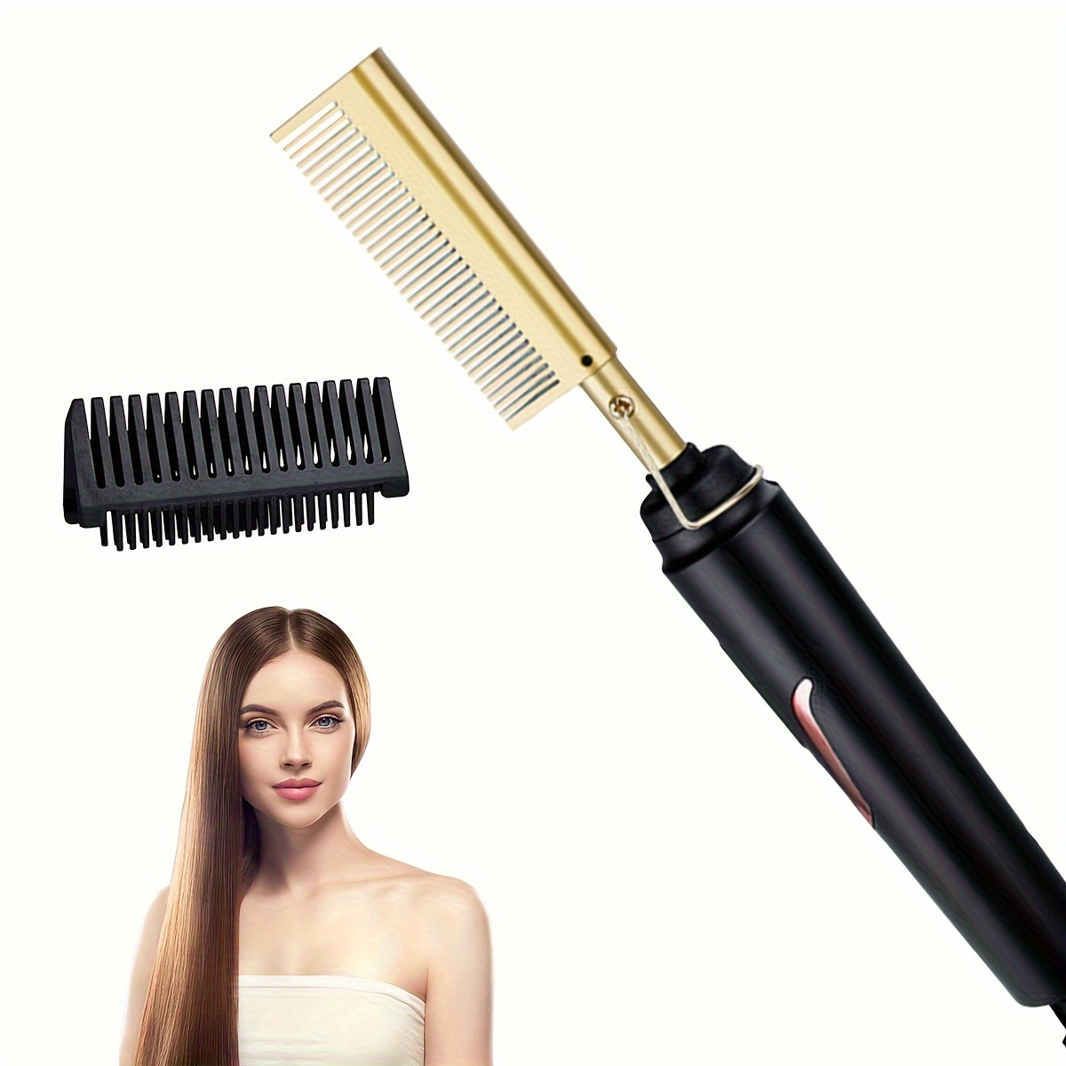  Canbrake 5-in-1 Hair Dryer Brush, 1200W, Black, Detachable and  Interchangeable Hair Straightener Curly Hair Comb, Make Hair Smooth, Hot Air  Wrap Brush with Heat Protective Glove : Beauty & Personal