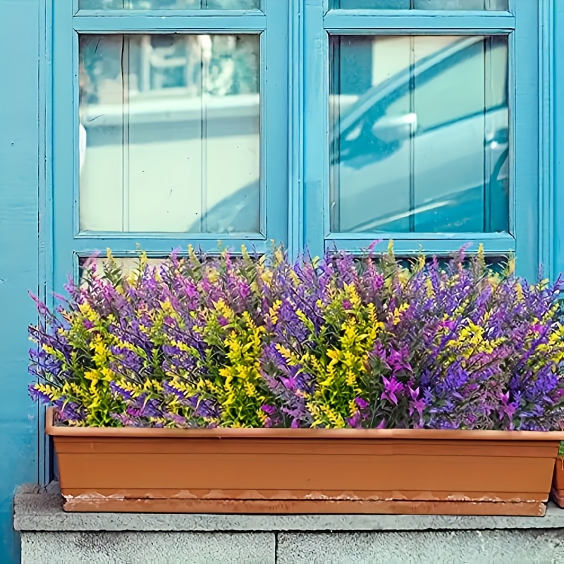 10 Fiori Lavanda Artificiale Non Sbiadiscono Decorazione Esterna - Pianta  In Plastica Anti-uv Giardino, Portico E Fioriera, Acquista Temu E Inizia A  Risparmiare