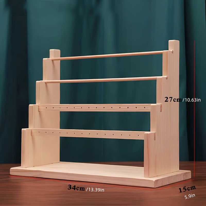 Porta orecchini da parete e organizer per gioielli realizzato in legno di  noce peruviana. Può contenere fino a 120 paia di orecchini -  Italia