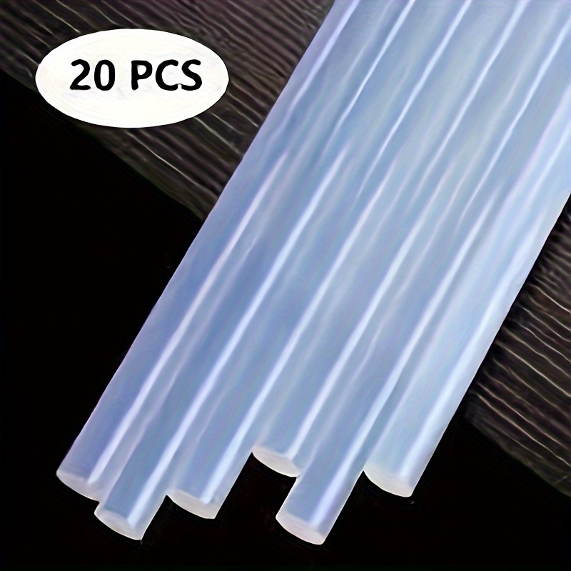 20pcs Hot Glue Sticks Full Size, 4inch Mini Clear Glue Sticks