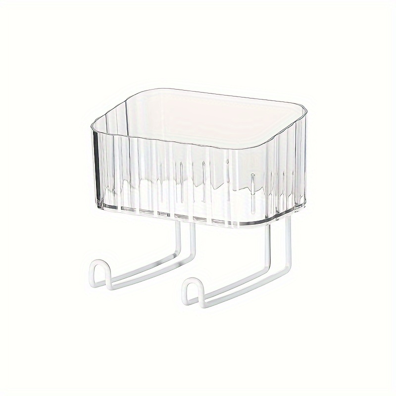 1pc Wall Mounted Storage Box Hooks Hole Free Hanging Storage Temu Canada