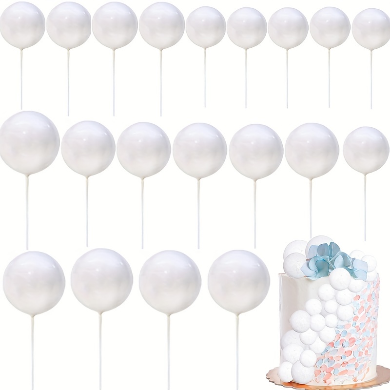 Balls Cake Topper Foam Pastel Cake Ball Topper Mini Balloon - Temu