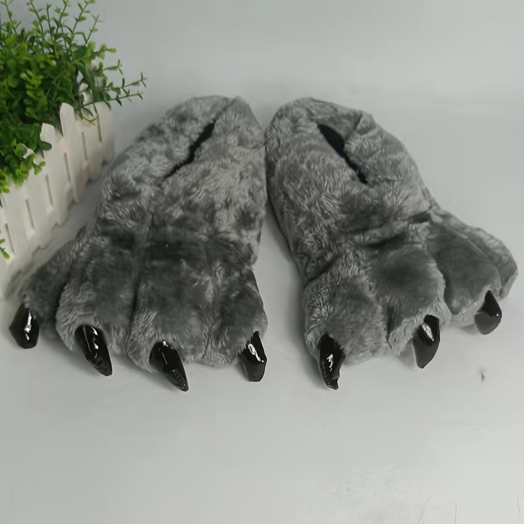 Wolf hot sale paw slippers