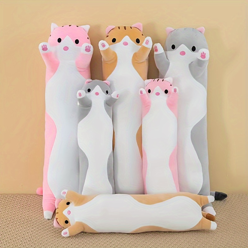 

1pc Long Strip Cat Pillow, Plush Toy, Stuffed Doll, Sleeping Nap Pillow Home Decoration, Pillow Cat, Gift Cartoon Plush Pillow!