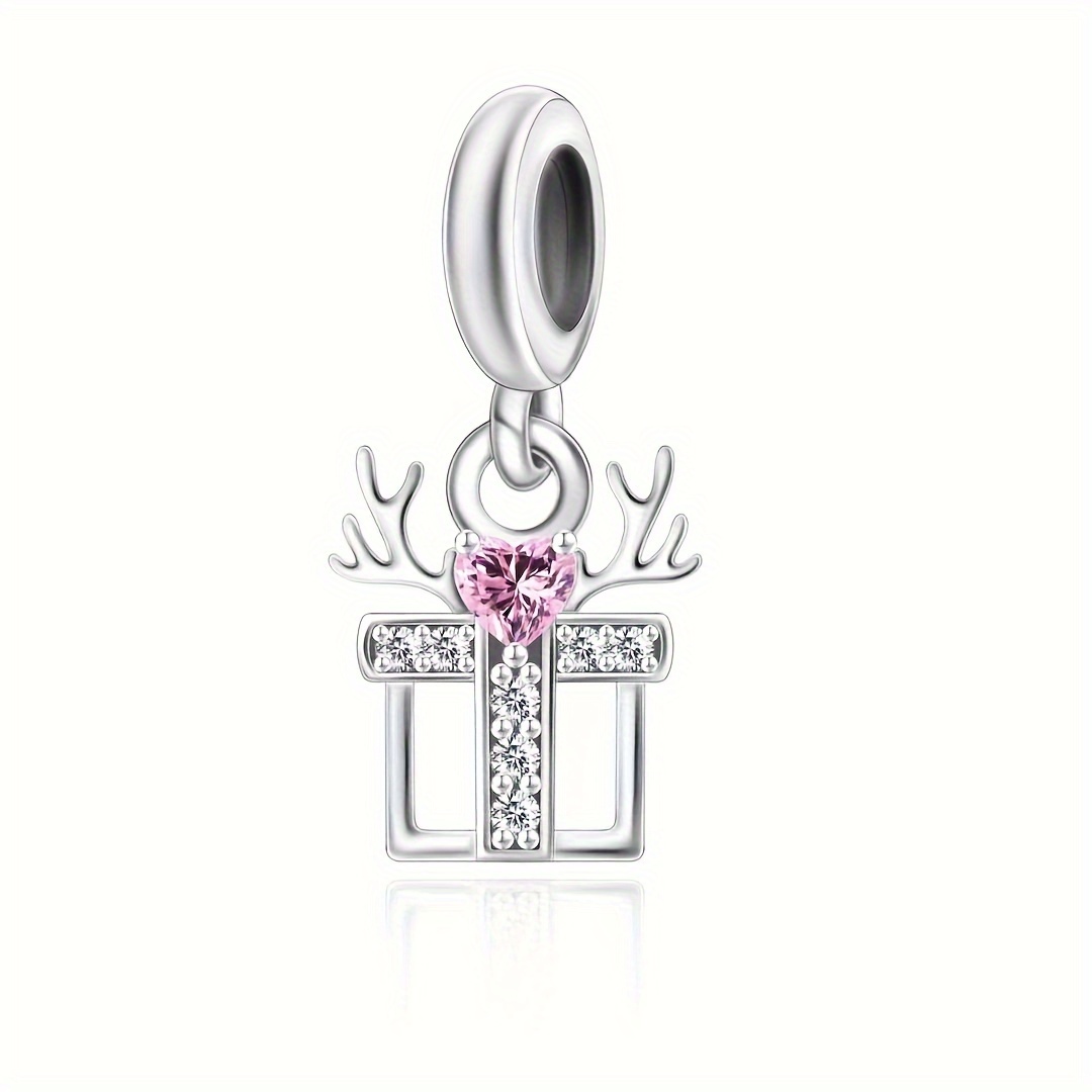 925 Sterling Silver Fashion Synthetic Zircon Antler Cross - Temu United ...