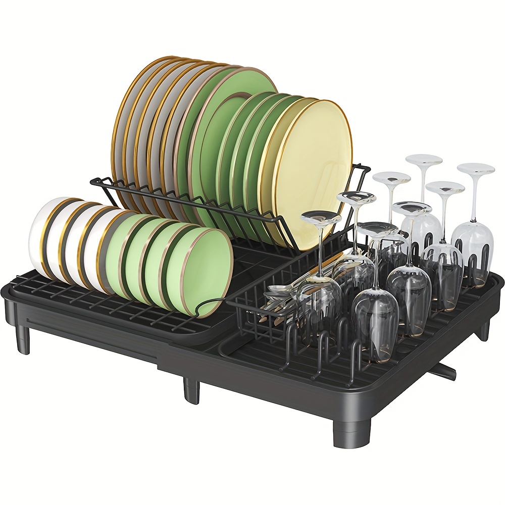 Aonee Dish Drying Rack, Dish Rack with Drainboard, Cutlery Holder, Dish  Racks for Kitchen Counter