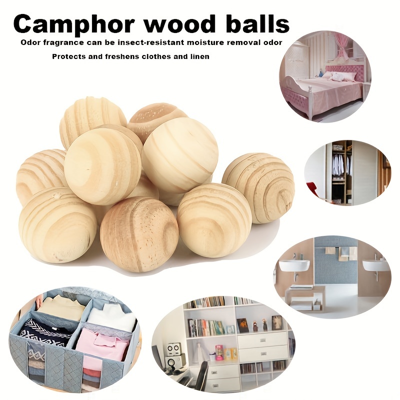 1 Bag Moth Balls Moth Proof Mildew Proof Wood Block Camphor Pill