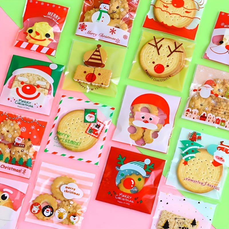 Christmas Square Self sealing Ziplock Bag Candy Handmade - Temu