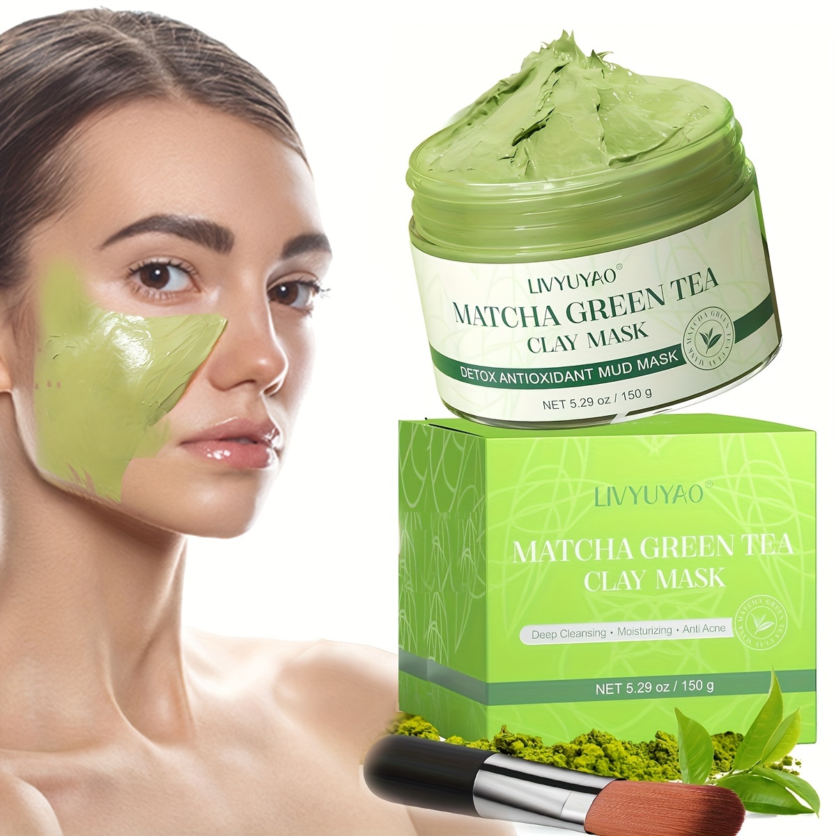 Limpieza de Poros Green Mask Stick para eliminar el acné y los puntos negros  Tipo de Piel Té Verde