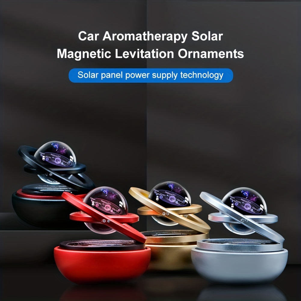 Car Air Freshener Solar Rotating Fragrance Decoration Car - Temu
