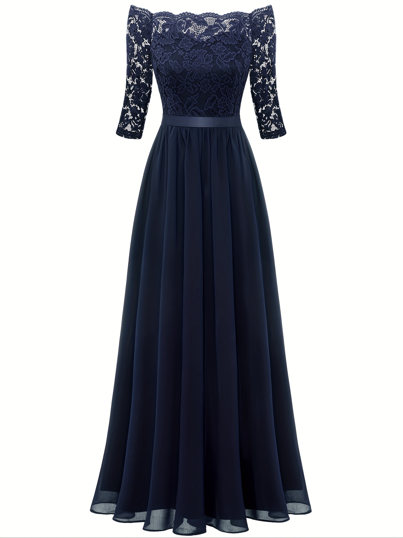 Blue Lace Dress - Temu