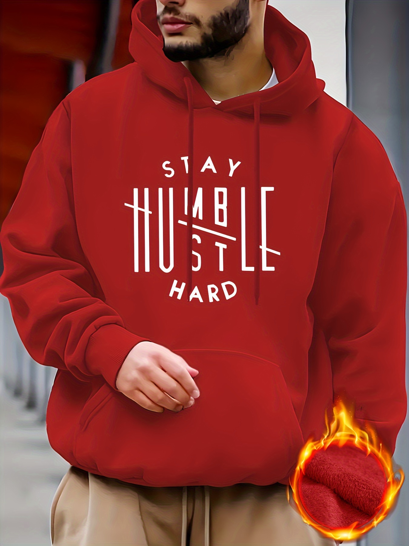 Stay Humble Hustle Print Hoodie Cool Hoodies Men Men's - Temu
