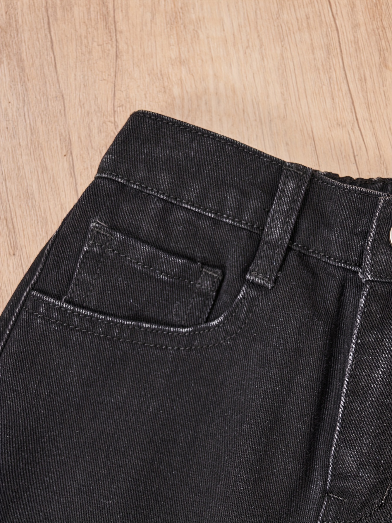 Kids Children Loose Straight Jeans For Big Girls School Denim Wide