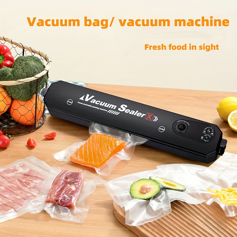 Food Vacuum Sealer Vacuum Packaging Machine For Household 220V Automatic  Food Vacuum Sealer Packer With 50pcs Vacuum Storage Bag