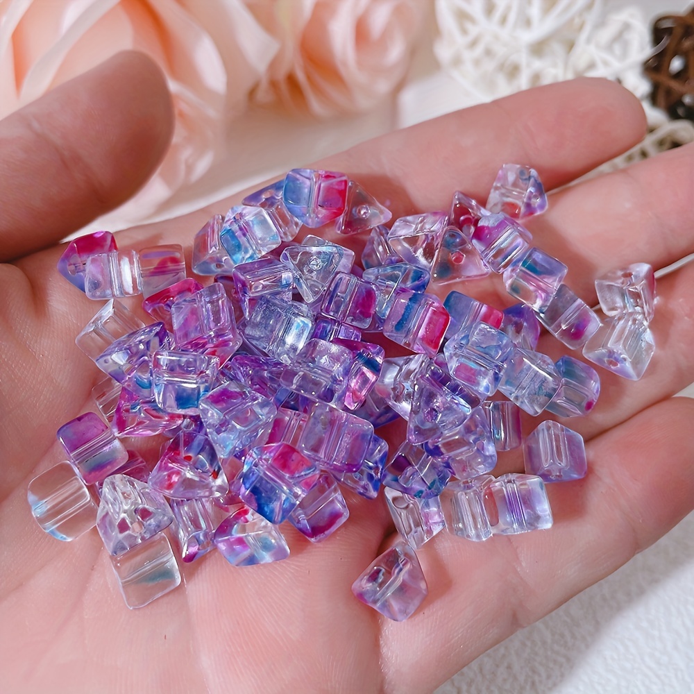 Gradient Candy Ab Color Faceted Crystal Tiny Glass Beads - Temu