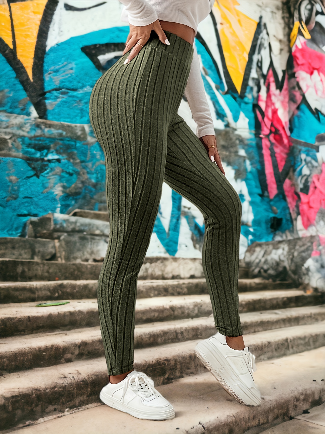 Ribbed Knit Leggings - Ready to Wear
