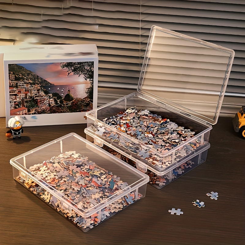 Transparent Puzzle Storage Box Multi functional - Temu