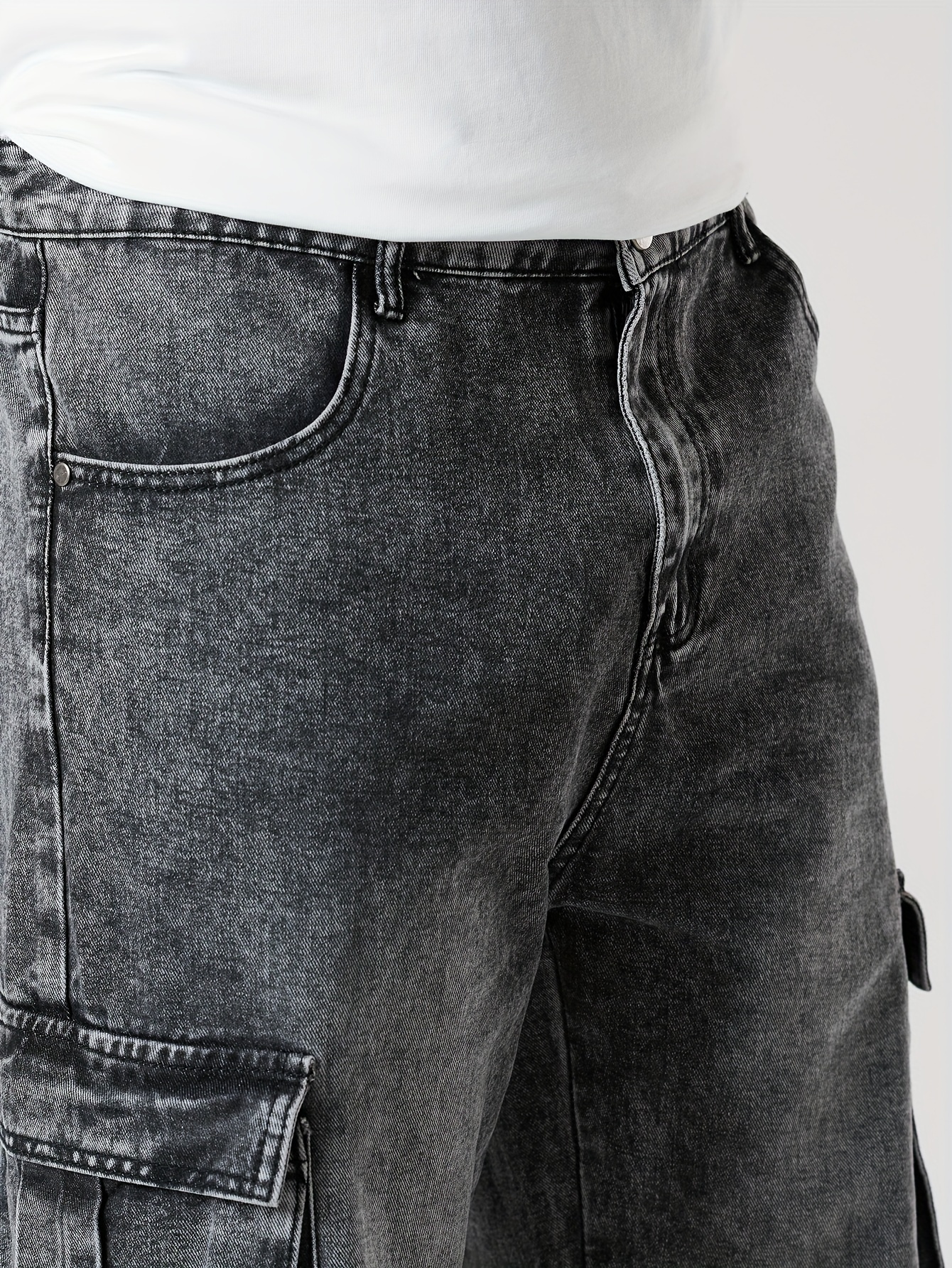 8xl Oversize Baggy Jeans Mens Plus Size Denim Loose Trousers