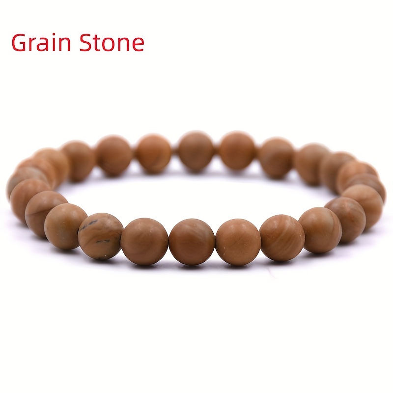 3 Pcs Set Stone Beaded Bracelet For Men