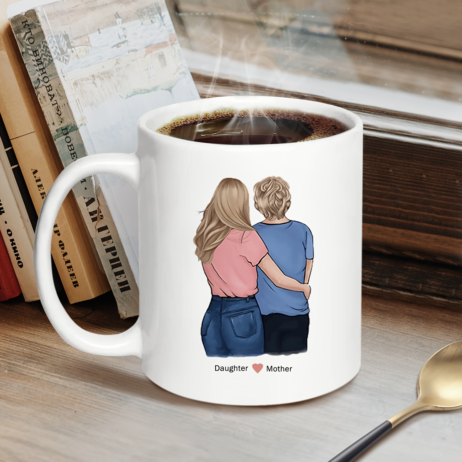 Personalized Mom Mug, Mother & Daughter Forever Linked Together, Mother's  Day Gift, Birthday Gift From Daughter - Highly Unique