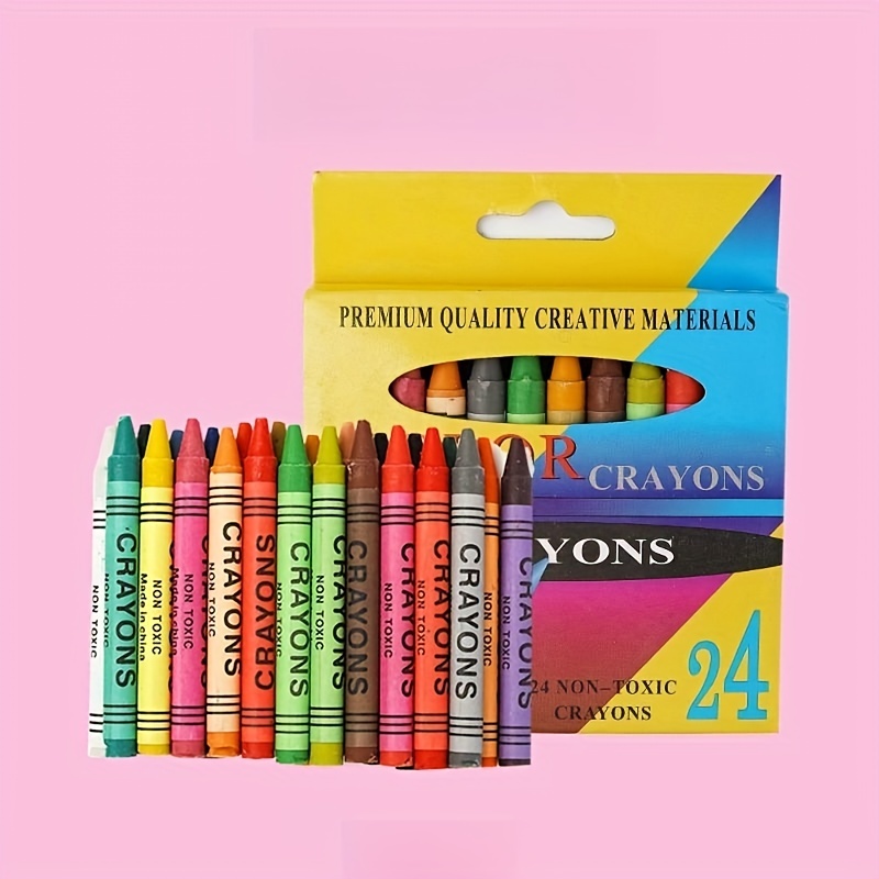 6pcs Creative Building Block Shaped Coloring Crayons, 12pcs Square
