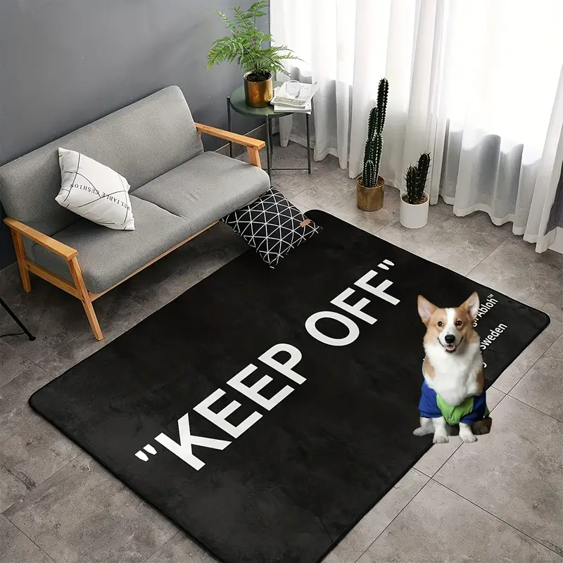 Home Living Room Rug Keep Printed Floor Mat Relieve Visual - Temu