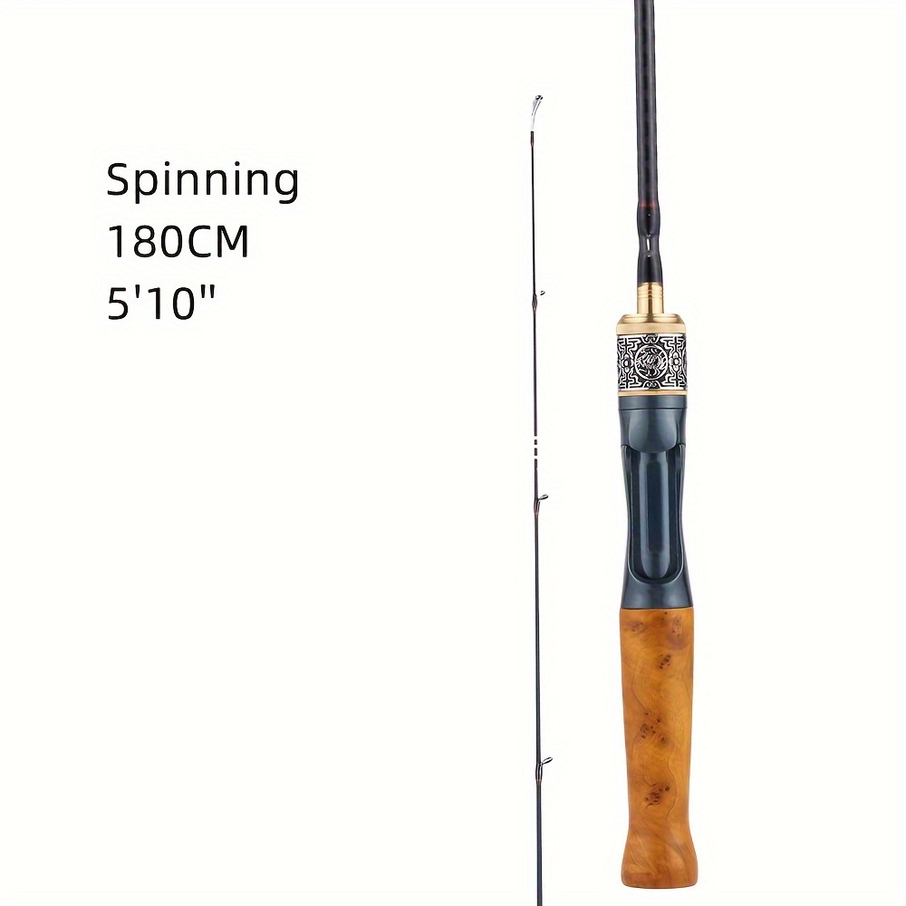 Fishing Rods Combo, 1.8/2.1m Carbon Fiber Spinning Rod And 2000~4000 Series  Spinning Reel, Max Drag 10Kg For Bass Pike Fishing