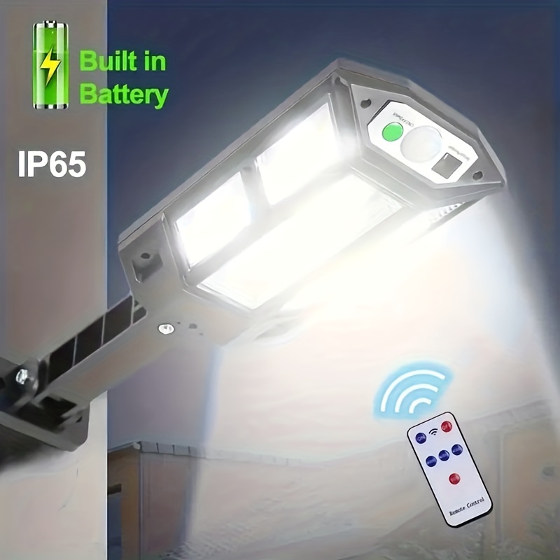  Luces solares para exteriores – Sensor de movimiento giratorio  de 2000 lm, 350 LED con luz de seguridad solar con IP65 impermeable LED  para exteriores, luz de pared inalámbrica súper brillante