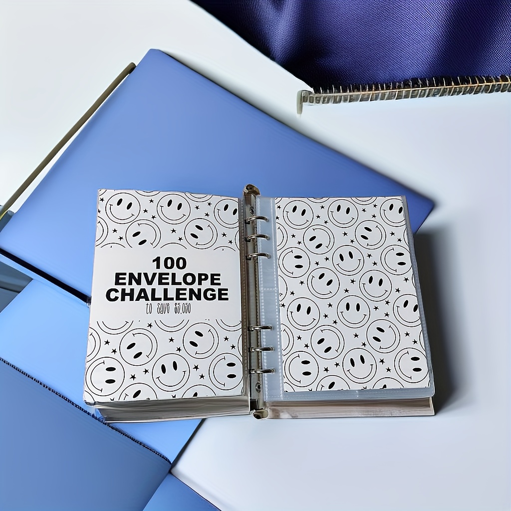 1pc The 100 Envelope Savings Challenge Binder School Supplies
