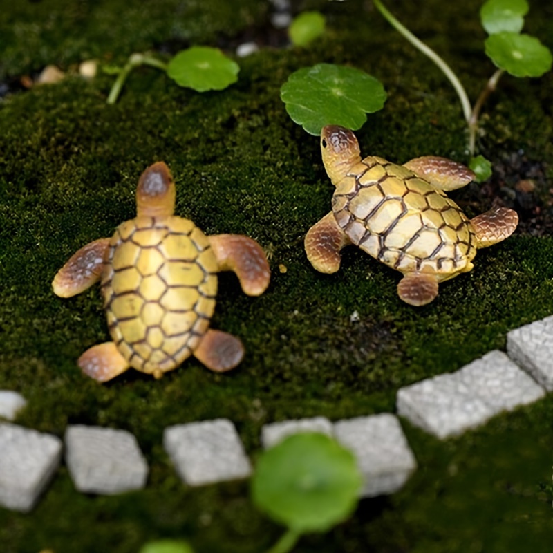 2pcs Pack Small Turtle Fish Tank Landscape Decorations Aquarium Decor  Accessories - Pet Supplies - Temu