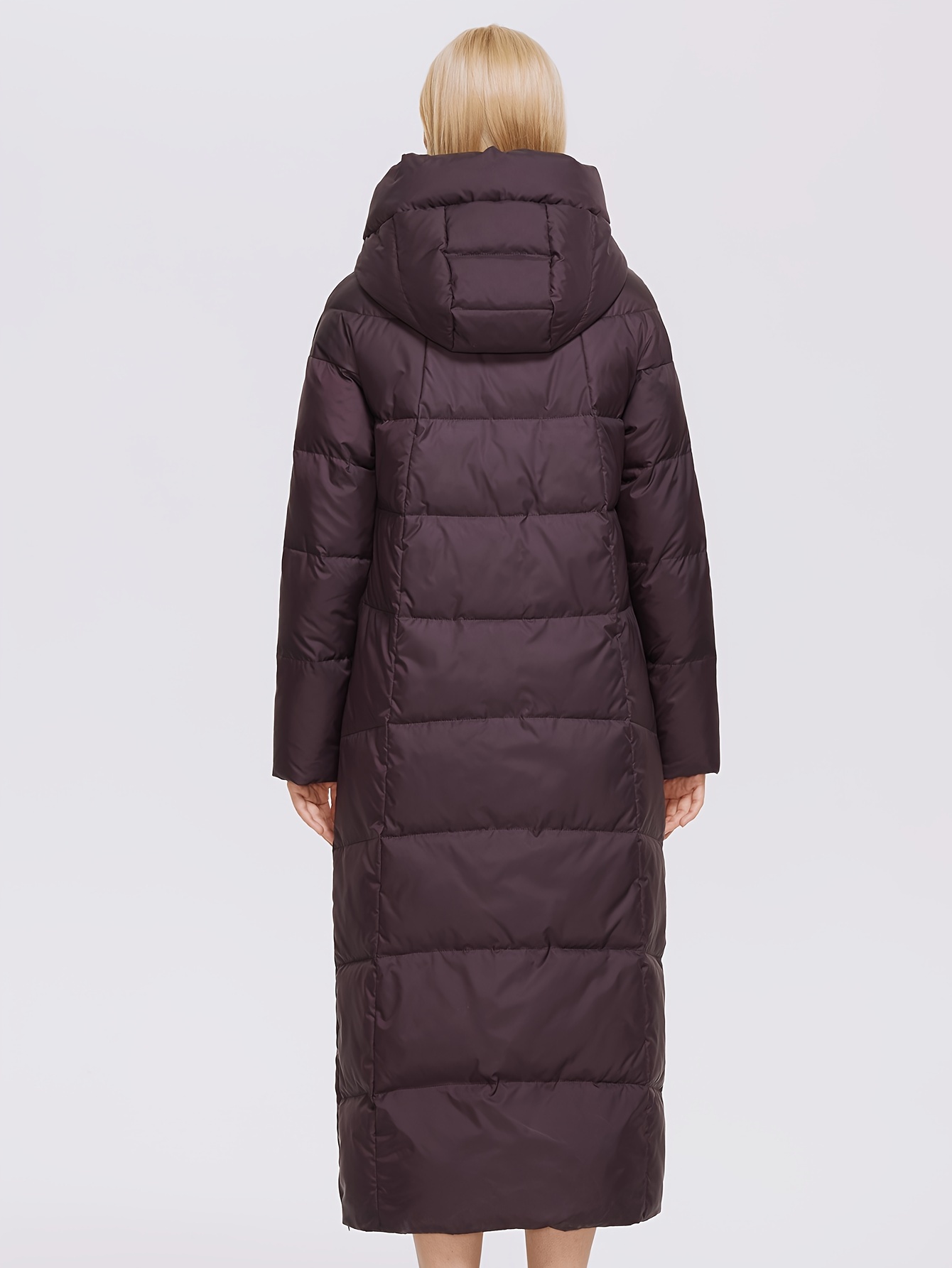 Long hooded puffer online coat cos