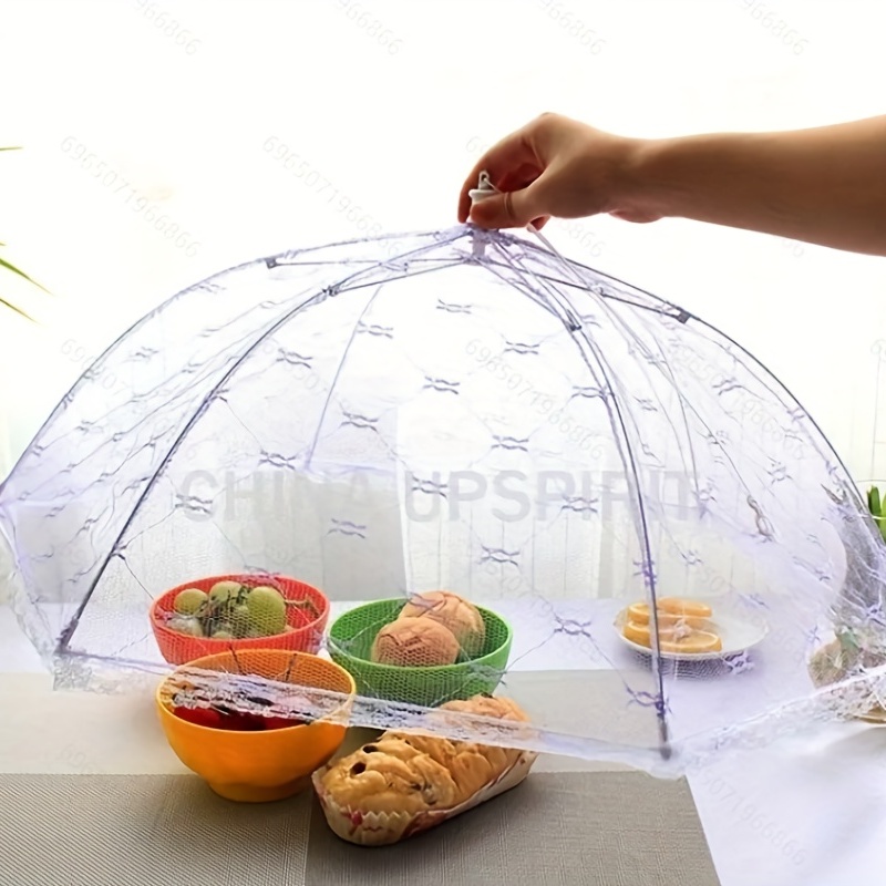 Foldable Pop Up Food Umbrella With Anti Mosquito Fly Net 12 18 Inches  Perfect For Kitchen, Dinner Table, Party, Picnic Y220526 From Mengyang10,  $3.99