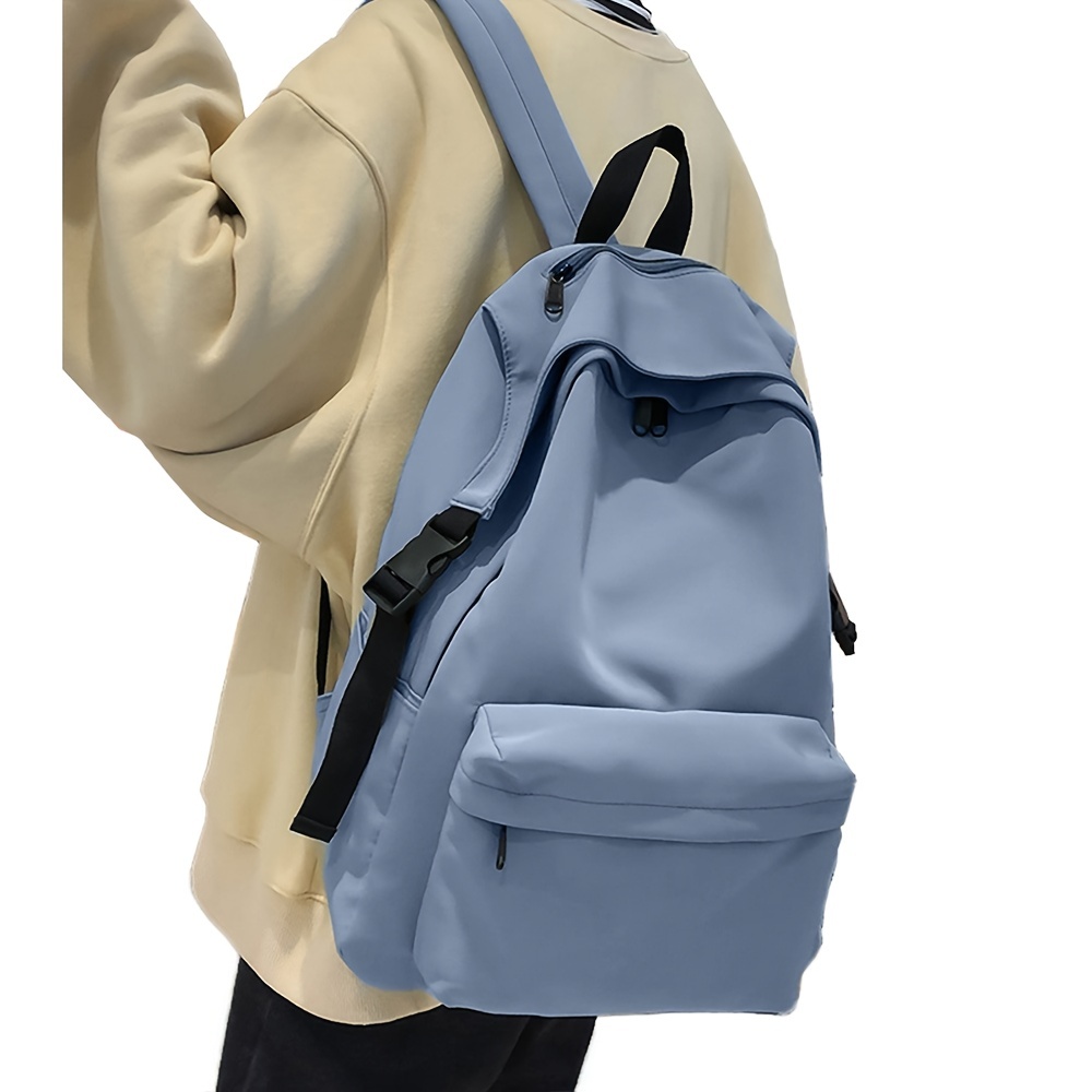 Aesthetic School Backpack Waterproof Black Bookbag College High School Bags  for Boys Girls Lightweight Travel Casual Daypack Laptop Backpacks for Men