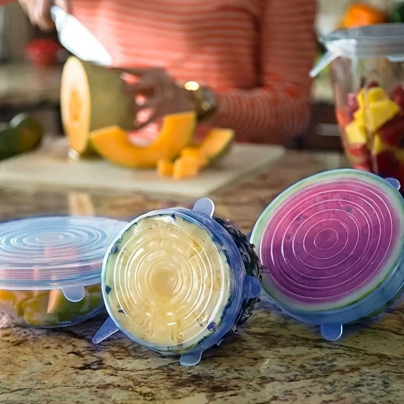 Reusable Silicone Stretch Lids Durable Food Storage Silicone - Temu
