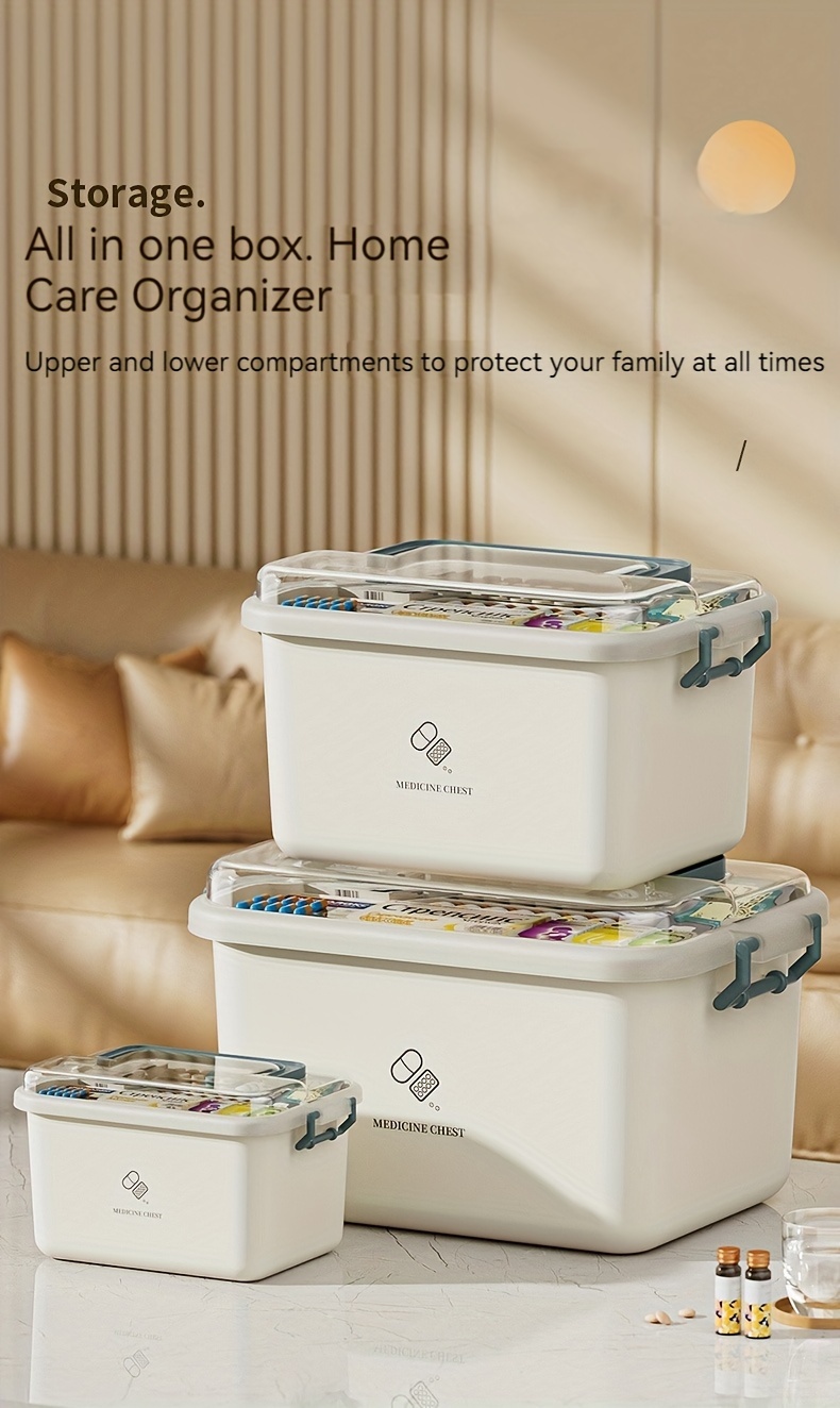 Household Medicine Box Multi layer Large Capacity Medicine - Temu