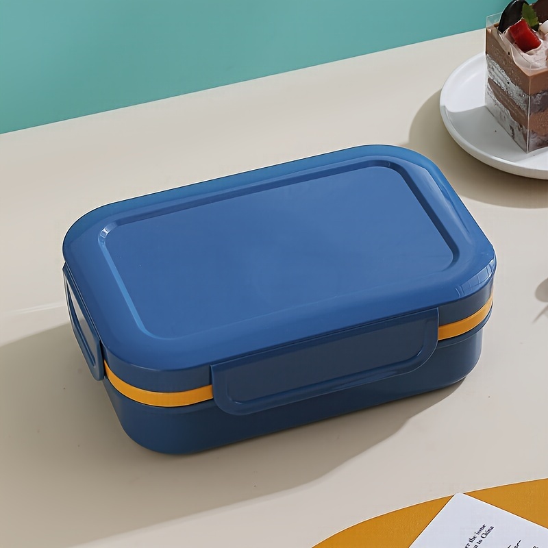 Leakproof Blue Bento Box Portable Double Layer Lunch Box - Temu