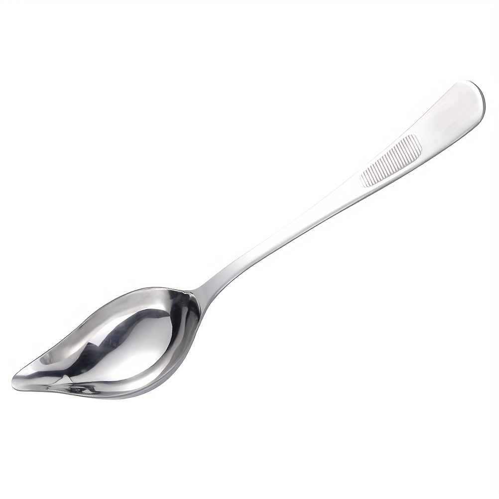 Stainless Steel Sauce Spoon Sauce Ladle With Pouring Spout - Temu