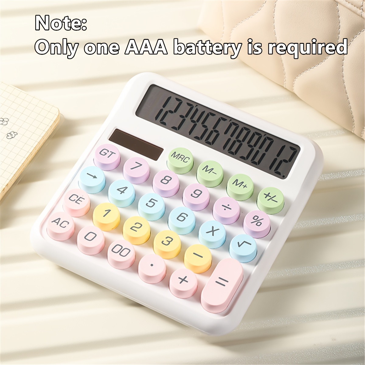 8-Chiffre Calculatrice mathématique Plastique Calculatrice comptable Bureau