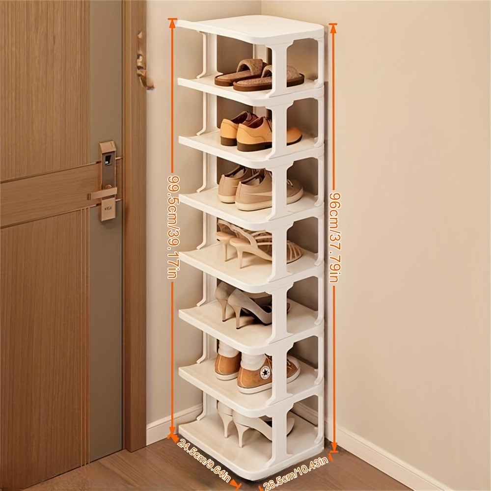9-Tier Corner Shoe Rack, Freestanding Shoe Storage Shelf