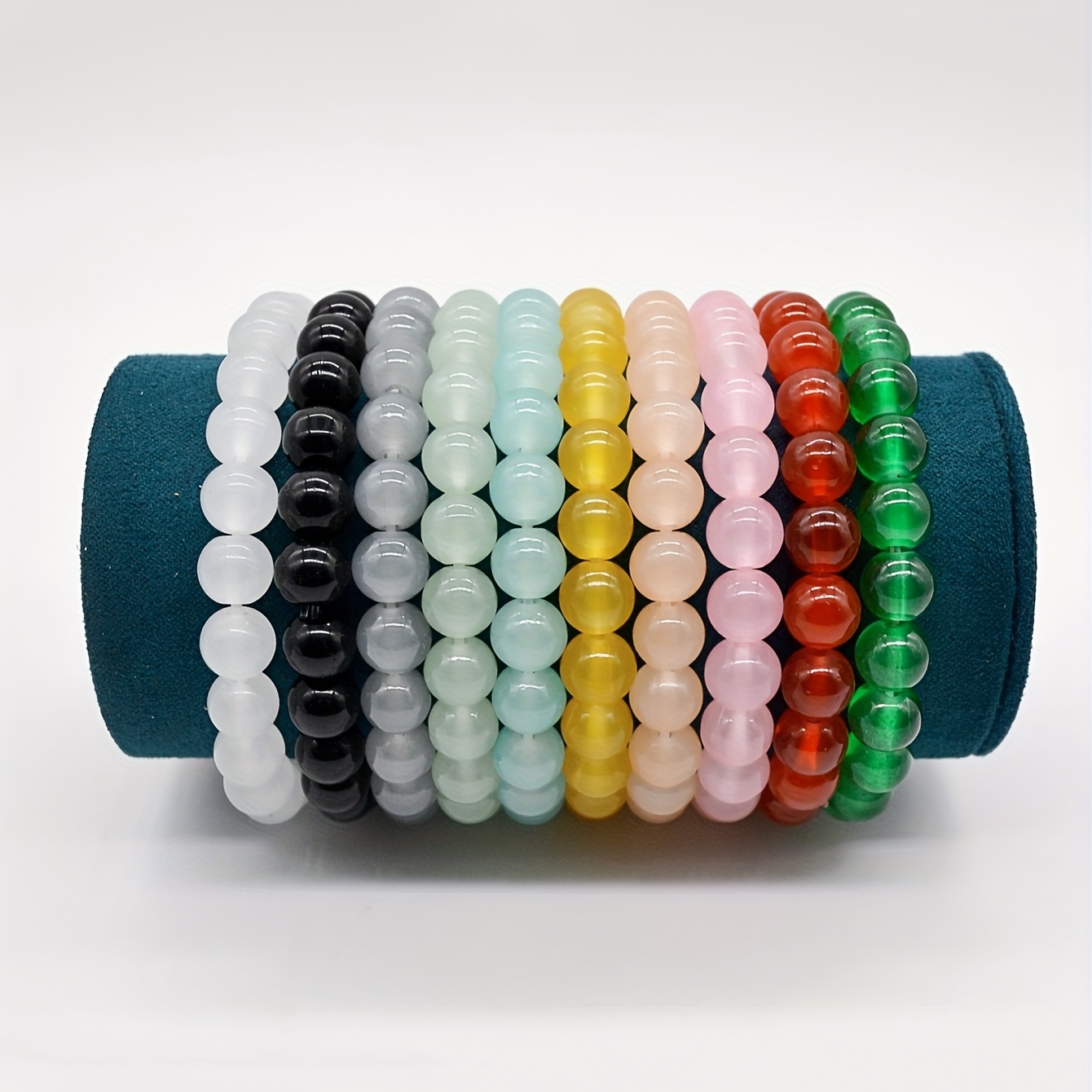 10pcs Jelly Round Glass Beads DIY Bracelet Hand String