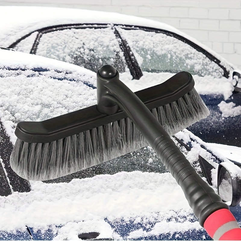 1pc Car Snow Shovel, Detachable Snow Brush, Deicing And Defrosting Cleaning  Tool, Winter Multi-functional Rotating Car Snow Shovel