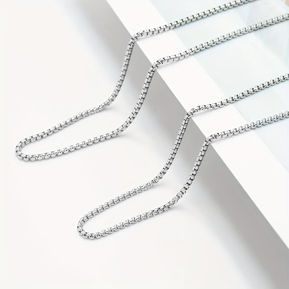 Men's Minimalist Stainless Steel Chain Necklace Accessories