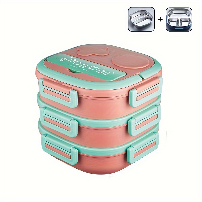 Beeman Stainless Steel Bento Box Insulated Lunch Box For Kids