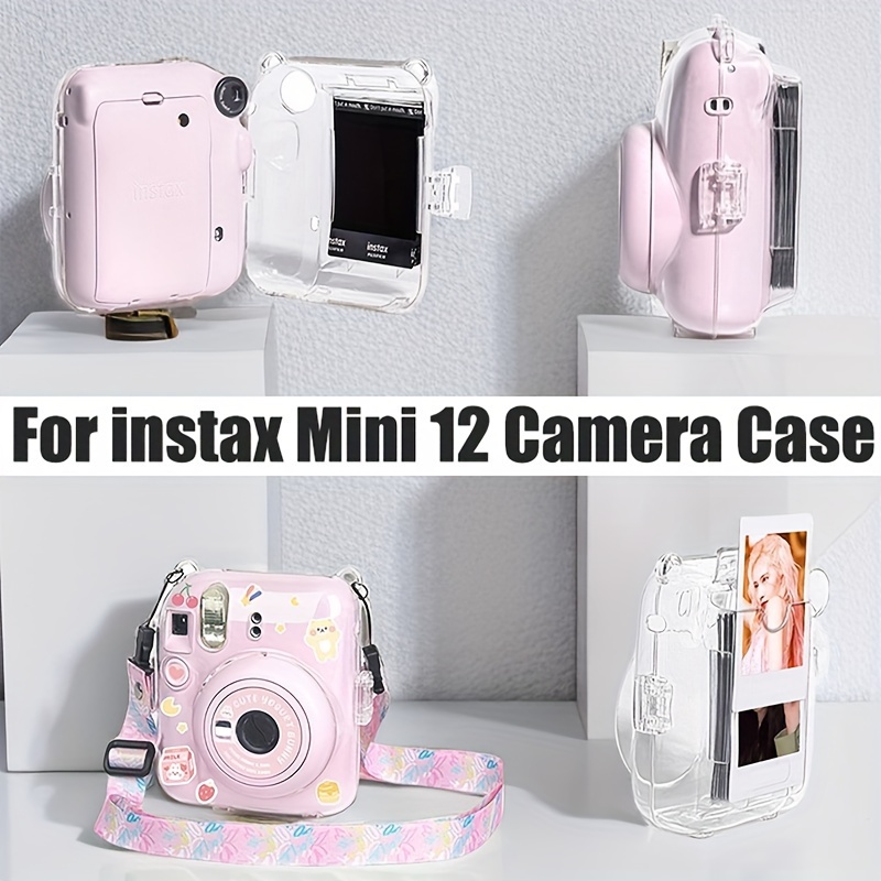 For Instax mini12 Camera Case Storage Cover Protective Bag Transparent with  Strap for Fujifilm Instax Mini 12 Camera Accessories - AliExpress