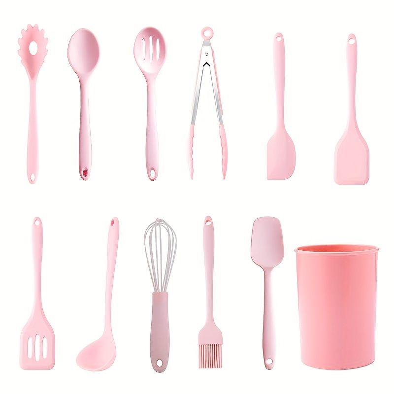 kitchen mini silicone spoon colorful heat-resistant Kitchen spoons